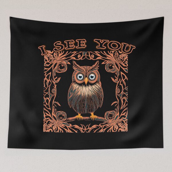Item preview, I see you cute owl designed and sold by ZenStickConcept.