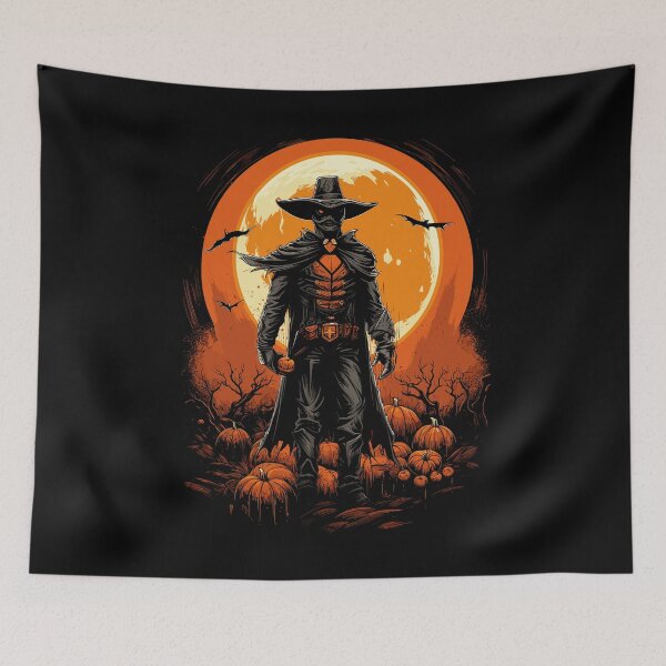 Item preview, Spooky Cowboy Halloween Scary Sheriff Costume designed and sold by NoLimit-Merica.