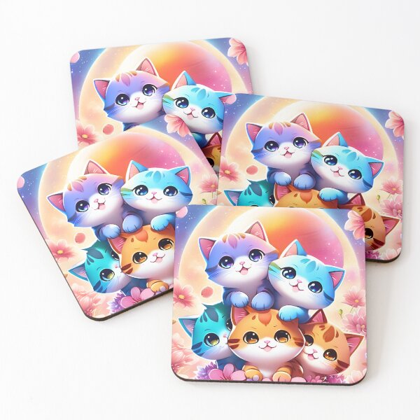 Item preview, Kawaii kittens print designed and sold by DRAGONFIASCO.