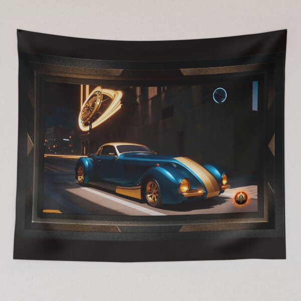 Item preview, The Zephyr Centorus I950 Sports Coupe Alluring Fantasy AI Concept Art by Xzendor7 designed and sold by Xzendor7 Digital Art Creations.