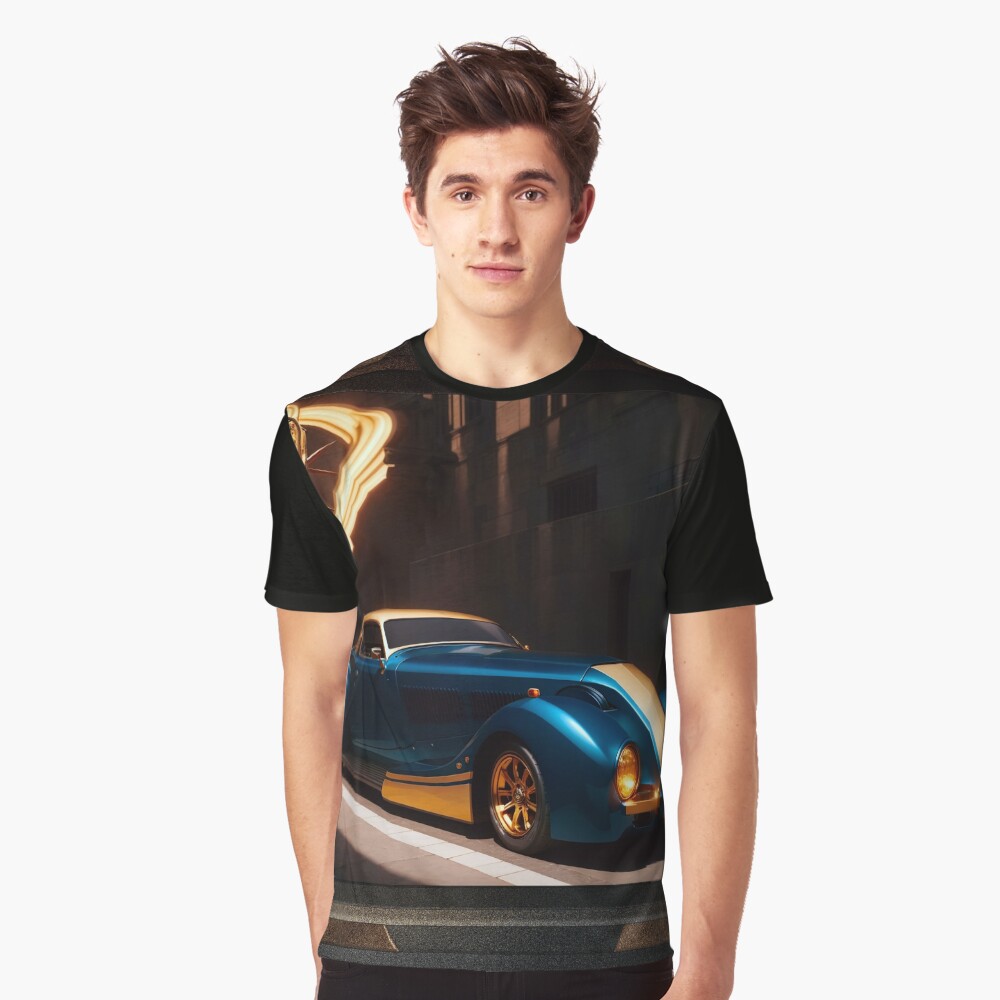 The Zephyr Centorus I950 Sports Coupe Alluring Fantasy AI Concept Art by Xzendor7 Graphic T-Shirt