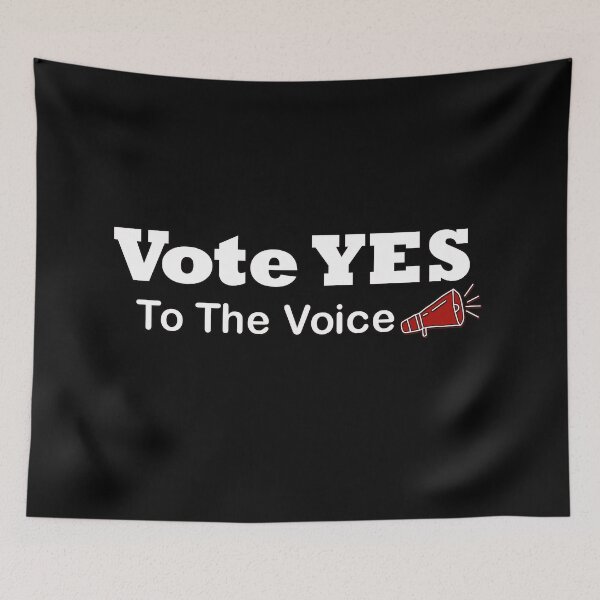 Item preview, Vote Yes To The Voice Essential black and white T-Shirt designed and sold by DesignYourWaystore.