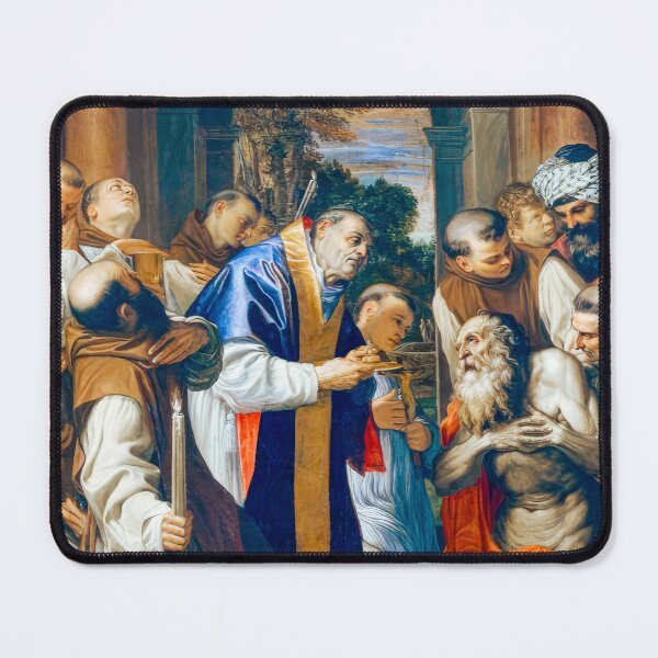 Item preview, Reproduction "Last Communion St. Jerome" Agostino Carracci designed and sold by TheSoulOfArt.