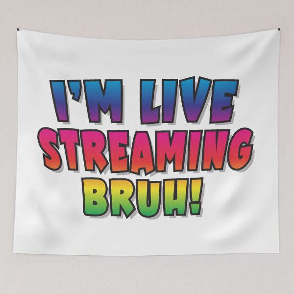 Item preview, Live Streaming Bruh! - Gift for Live streamer - Airbrush Graffiti style designed and sold by TaraGbear.