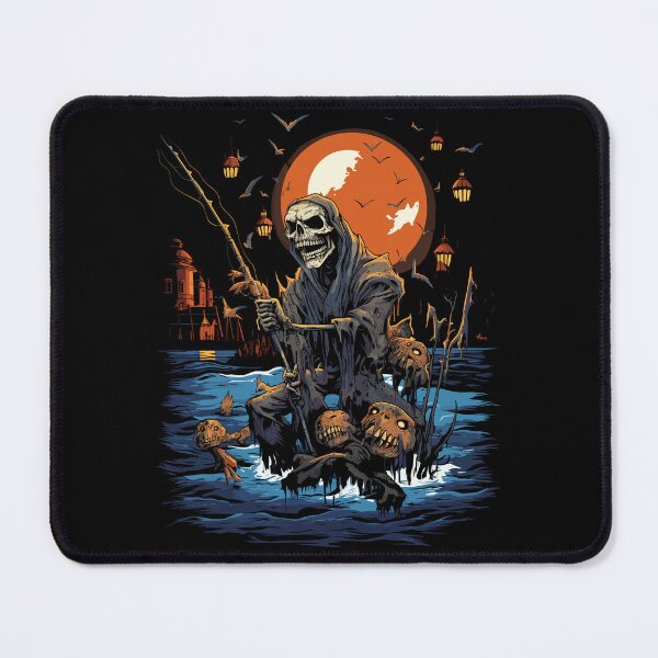 Item preview, Haunted Fishing Trip Spooky Halloween Angler designed and sold by NoLimit-Merica.