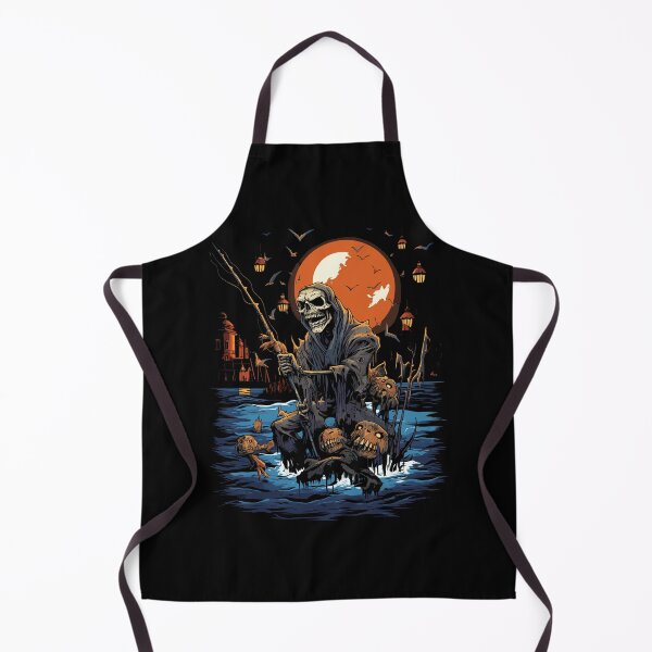 Item preview, Haunted Fishing Trip Spooky Halloween Angler designed and sold by NoLimit-Merica.