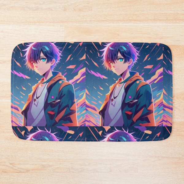 Item preview, "Neon Dreams; Innocence of an Anime Boy" Premium T-Shirt Designs designed and sold by AyushAIImage01.