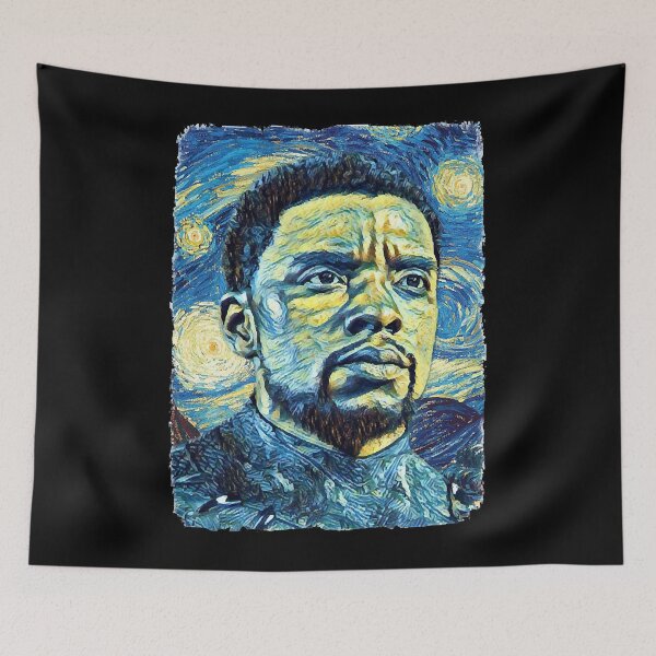 Item preview, Chadwick boseman Van Gogh Style designed and sold by ElenaDenesik.