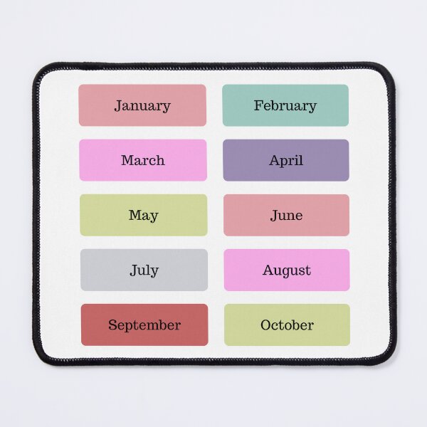 Item preview, English Months designed and sold by shestiger.