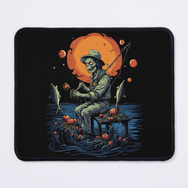 Item preview, Haunted Fishing Trip Spooky Halloween Angler designed and sold by NoLimit-Merica.