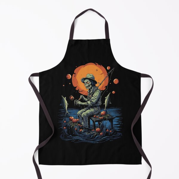 Item preview, Haunted Fishing Trip Spooky Halloween Angler designed and sold by NoLimit-Merica.