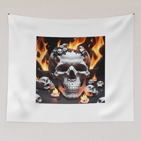 Item preview, Flaming Skulls designed and sold by Everythingstakn.
