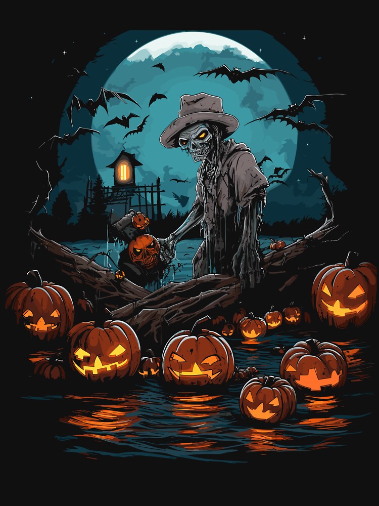 Haunted Fishing Trip Spooky Halloween Angler | Essential T-Shirt