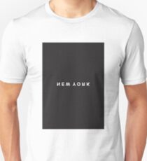 New York Minimalist Black and White - Trendy/Hipster Typography Unisex T-Shirt