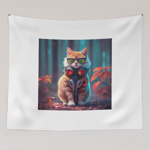 Item preview, The Terminator Cat designed and sold by SabyDigitalArt.