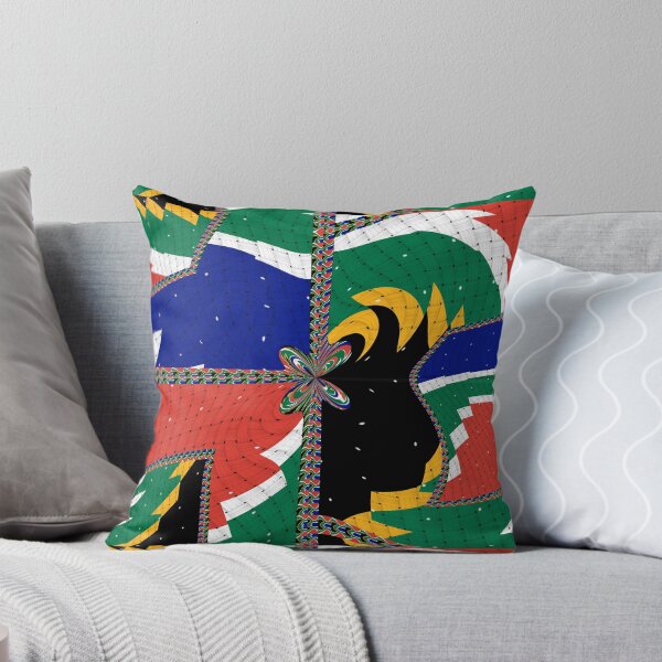 Item preview, Attractive original abstract geometric artwork, inspired by the South African flag in a vintage style. designed and sold by Ralek.
