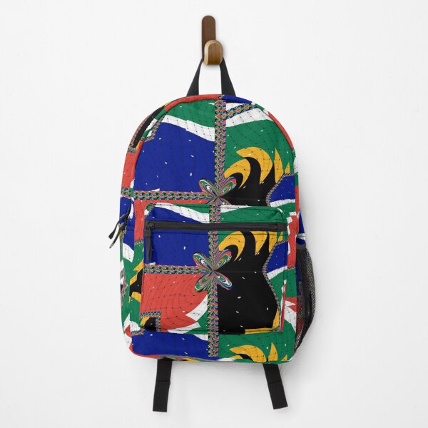 Item preview, Attractive original abstract geometric artwork, inspired by the South African flag in a vintage style. designed and sold by Ralek.