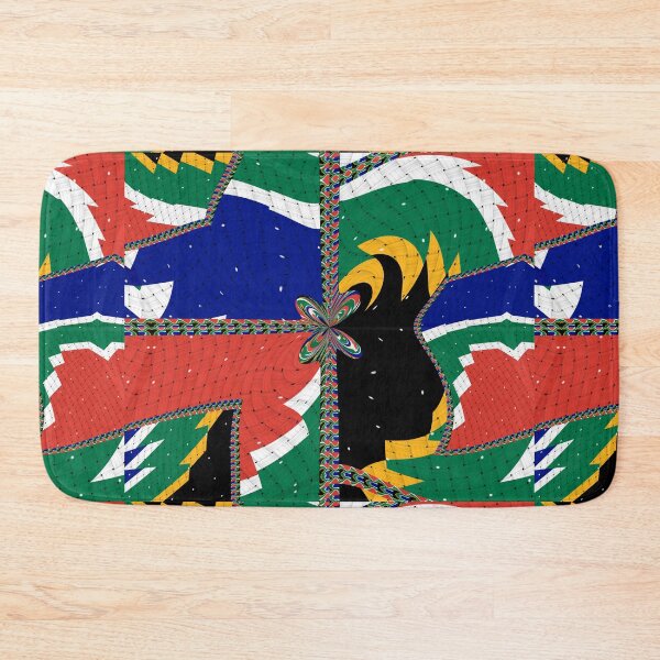 Item preview, Attractive original abstract geometric artwork, inspired by the South African flag in a vintage style. designed and sold by Ralek.