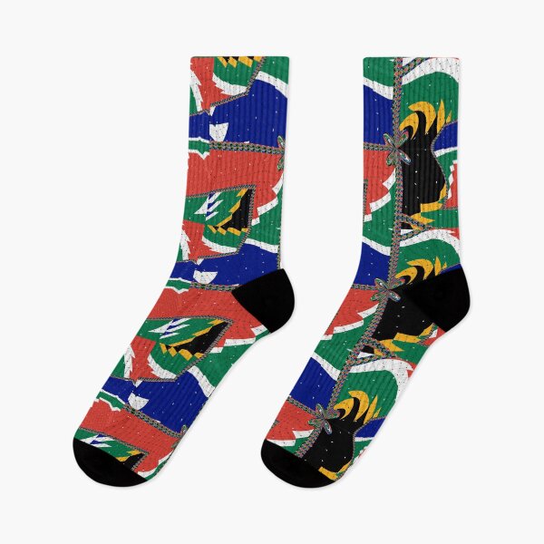 Item preview, Attractive original abstract geometric artwork, inspired by the South African flag in a vintage style. designed and sold by Ralek.