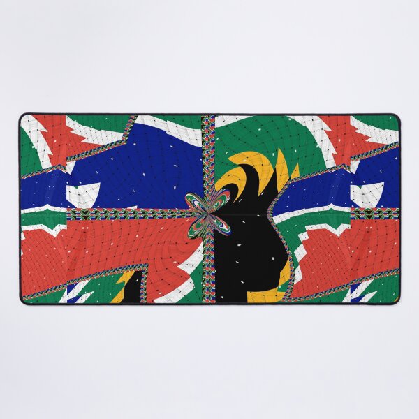 Item preview, Attractive original abstract geometric artwork, inspired by the South African flag in a vintage style. designed and sold by Ralek.