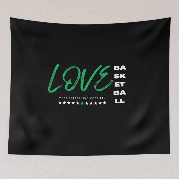 Item preview, Love basketball green, make everything possible designed and sold by Grafixfun.
