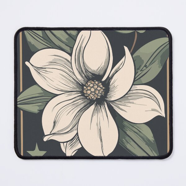 Item preview, Art Deco Retro Botanical Magnolia Picture designed and sold by SamJanner.