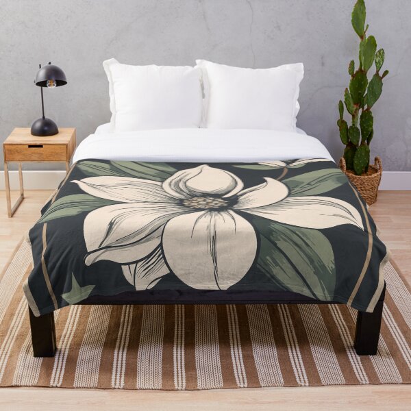 Item preview, Art Deco Retro Botanical Magnolia Picture designed and sold by SamJanner.