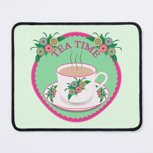 Item preview, Tea Time Floral Mug Design designed and sold by Isma Saleem.
