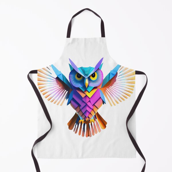 Item preview, Majestic holographic owl 3D paper origami style designed and sold by Urban Charms.