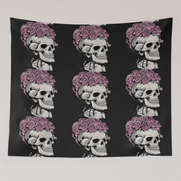 Item preview, Enchanting Skeleton with Rose Crown  designed and sold by Tape2Sticker.