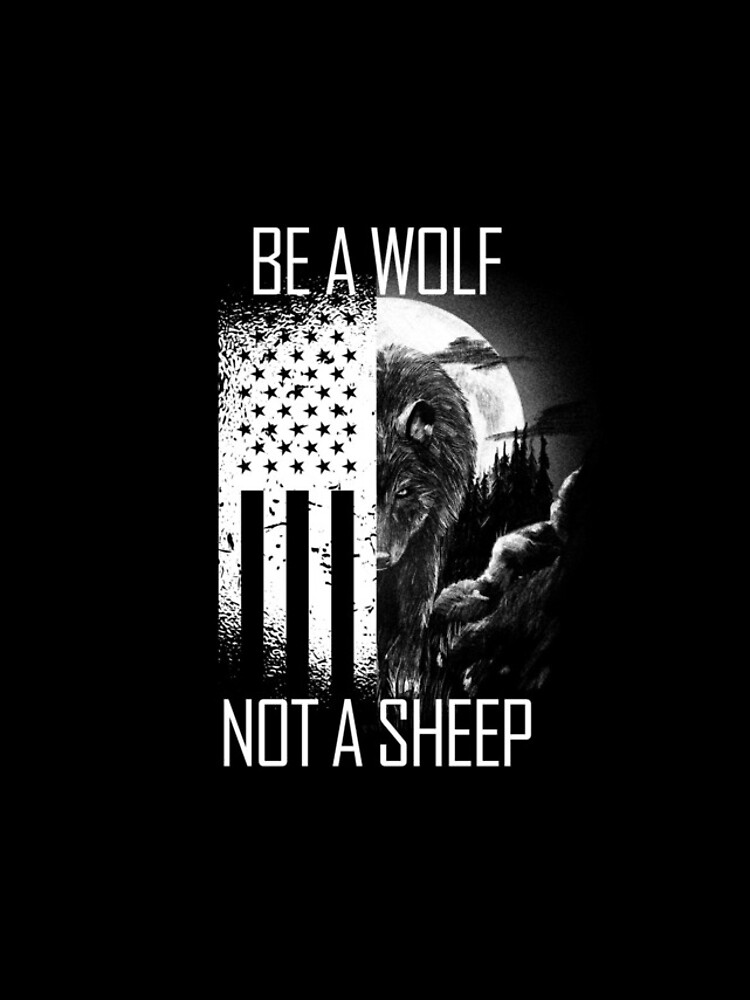 Imagen 4 de 4, Funda de iPhone con la obra Be A Wolf Not A Sheep USA Flag Anti-Woke Be A Wolf Gear, diseñada y vendida por DynamicDesign.