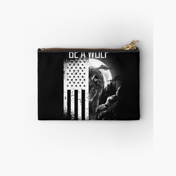 Item preview, Be A Wolf Not A Sheep USA Flag Anti-Woke Be A Wolf Gear designed and sold by DynamicDesign.