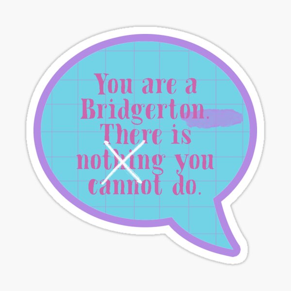 Aperçu de l'œuvre Bridgerton Quote créée et vendue par Bloom-of-May.