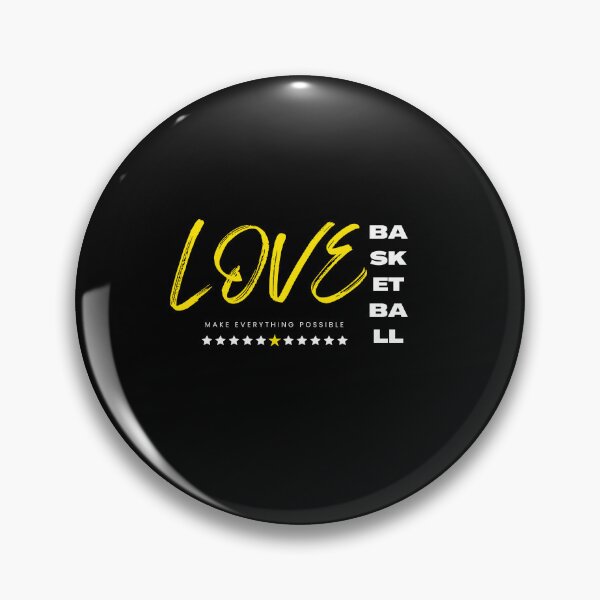 Item preview, Love basketball yellow, make everything possible designed and sold by Grafixfun.