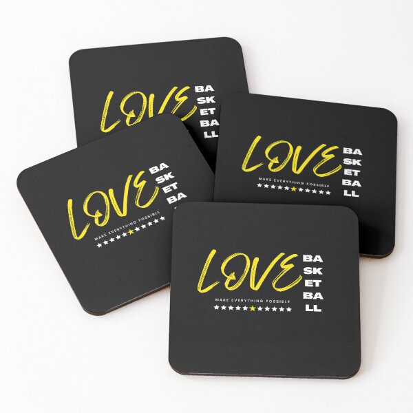 Item preview, Love basketball yellow, make everything possible designed and sold by Grafixfun.