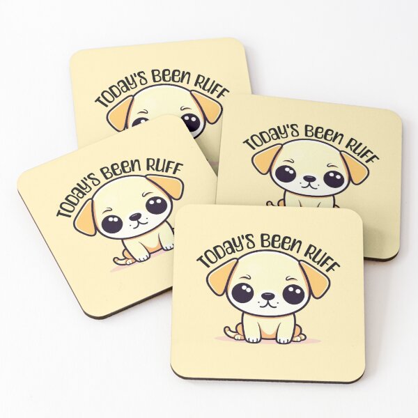 Item preview, Todays Been Ruff! Punny Dog Sticker designed and sold by PMCreative.