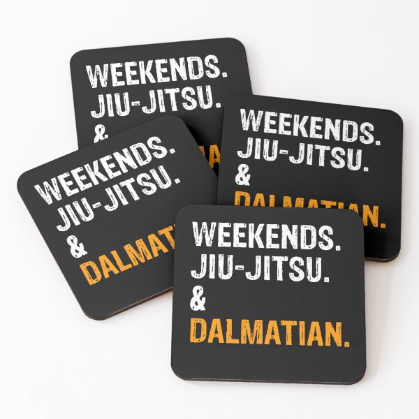 Item preview, Weekends Jiu-Jitsu and Dalmatian BJJ Gift designed and sold by Guarddogdrive.