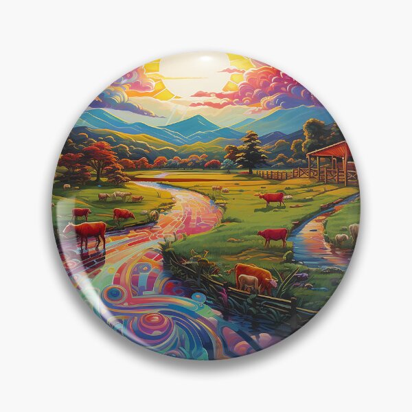 Item preview, Colorful Landscape  - Modern Art designed and sold by DesignArtique.