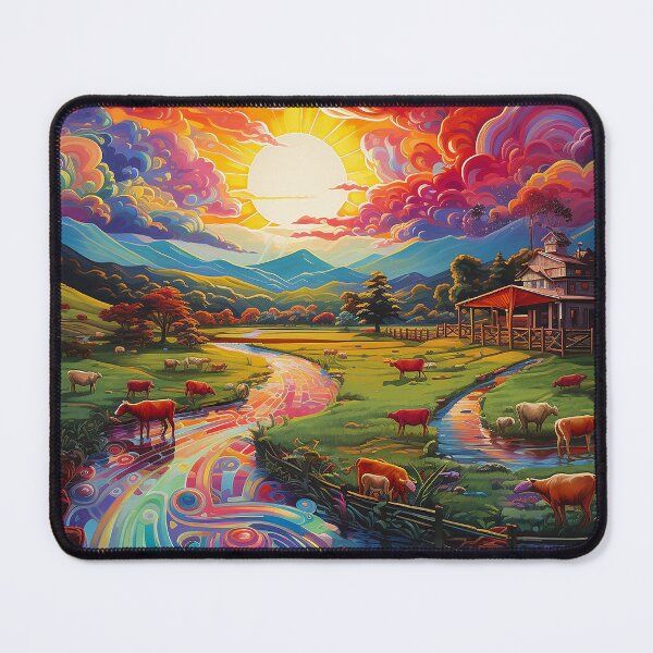 Item preview, Colorful Landscape  - Modern Art designed and sold by DesignArtique.