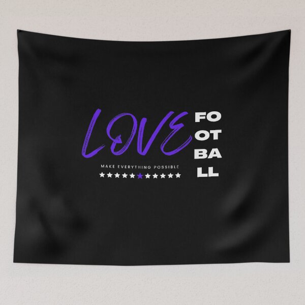 Item preview, Love football blue designed and sold by Grafixfun.