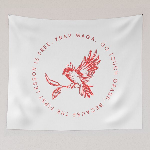 Item preview, Krav Maga Birdie Says Touch Grass designed and sold by printthisslogan.