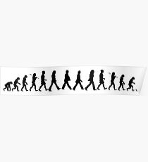 Póster La evolución del hombre y Beatle