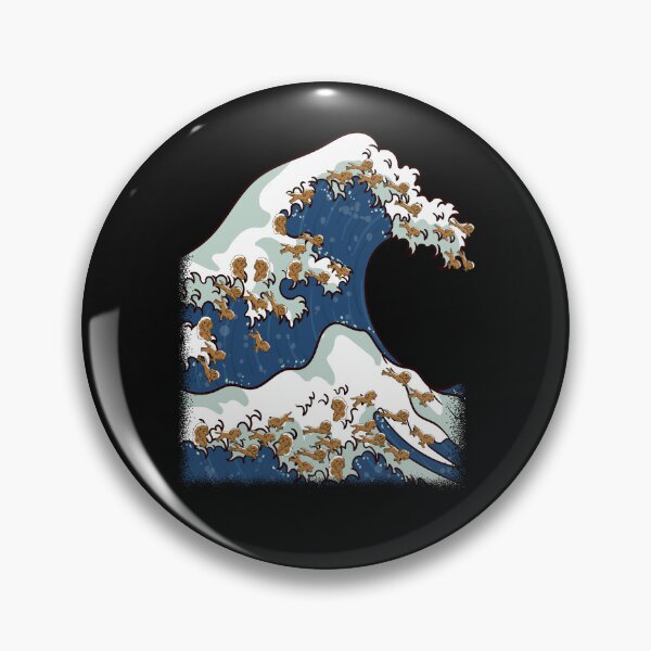 Item preview, The Great Wave off Kanagawa Poodle Art designed and sold by Click-Like.