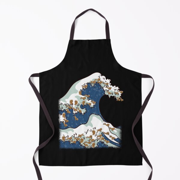 Item preview, The Great Wave off Kanagawa Poodle Art designed and sold by Click-Like.