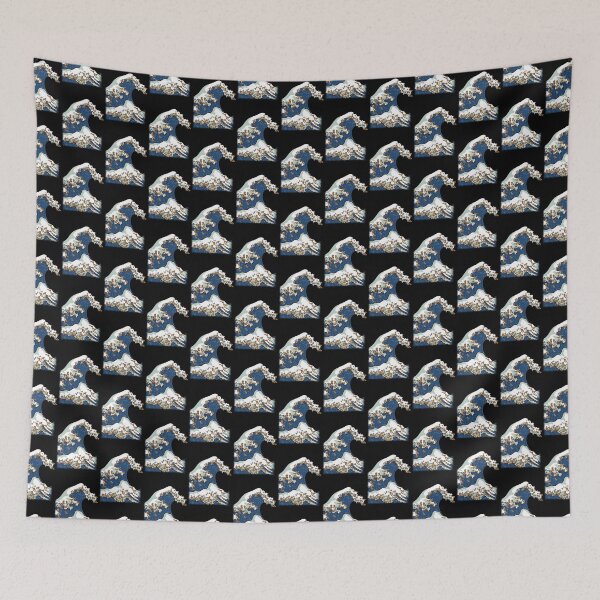 Item preview, The Great Wave off Kanagawa Poodle Art designed and sold by Click-Like.
