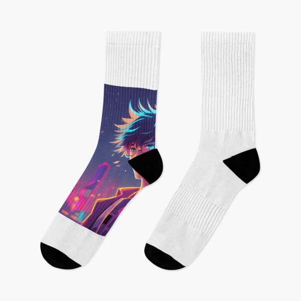 Item preview, Anime Boy, Neon Lights , New York City, Premium T-Shirt Design designed and sold by AyushAIImage01.
