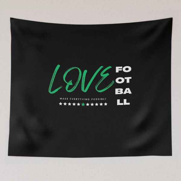 Item preview, Love football green designed and sold by Grafixfun.