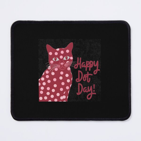 Item preview, Colorful cat made of dots International Dot Day designed and sold by GalaxyGraffiti.
