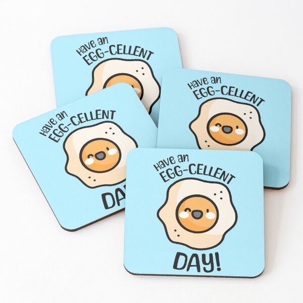 Item preview, Have an Egg-cellent Day! Cute and Punny Egg Sticker designed and sold by PMCreative.