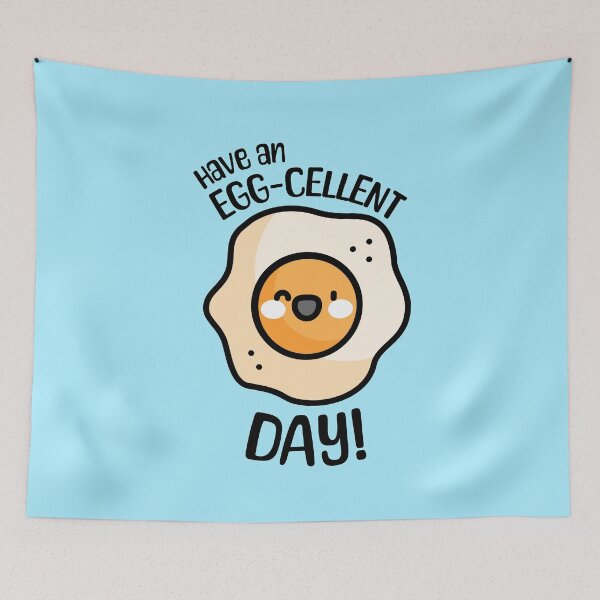 Item preview, Have an Egg-cellent Day! Cute and Punny Egg Sticker designed and sold by PMCreative.
